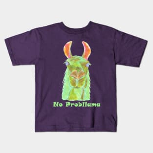 No Probllama Kids T-Shirt